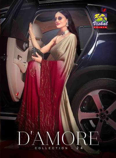D'Amore Vol 24 By Vishal Designer Partywear Saree Collection